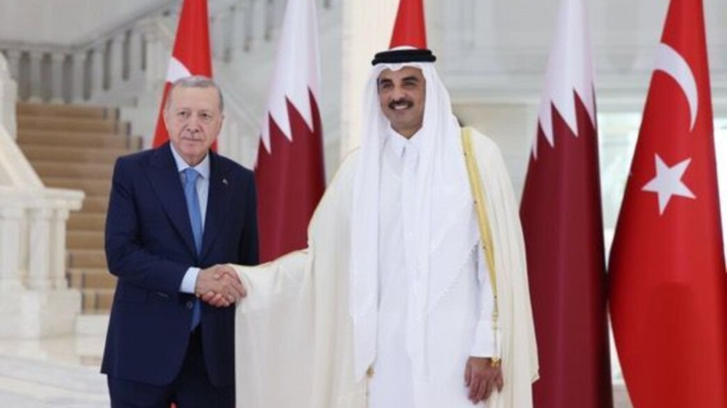 אמיר קטאר אל-ת'אני ונשיא טורקיה ארדואן בדוחא אמיר קטאר אל-ת'אני ונשיא טורקיה ארדואן בדוחא