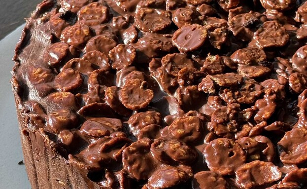 עוגת שוקולד קראנץ' של קרן אגם (צילום: קרן אגם, mako אוכל)