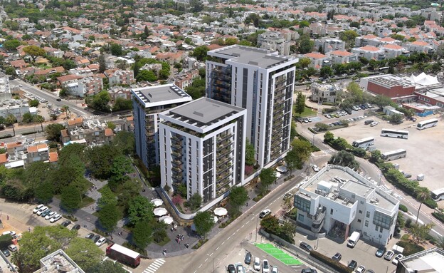 פרויקט פינוי בינוי של שפונדר פדלון בכפר יונה (הדמיה: אלכס לובימוב)