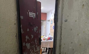 הנזק שנגרם לבית באשקלון