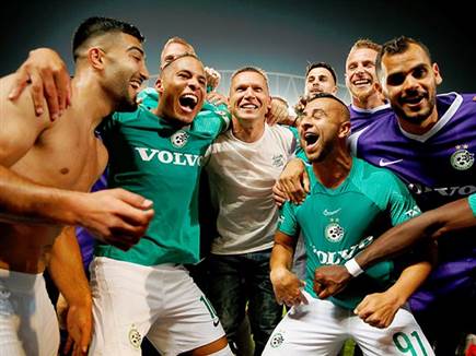 ברק בכר ומכבי חיפה, בזמנים אחרים (צילום: אלן שיבר) (צילום: ספורט 5)