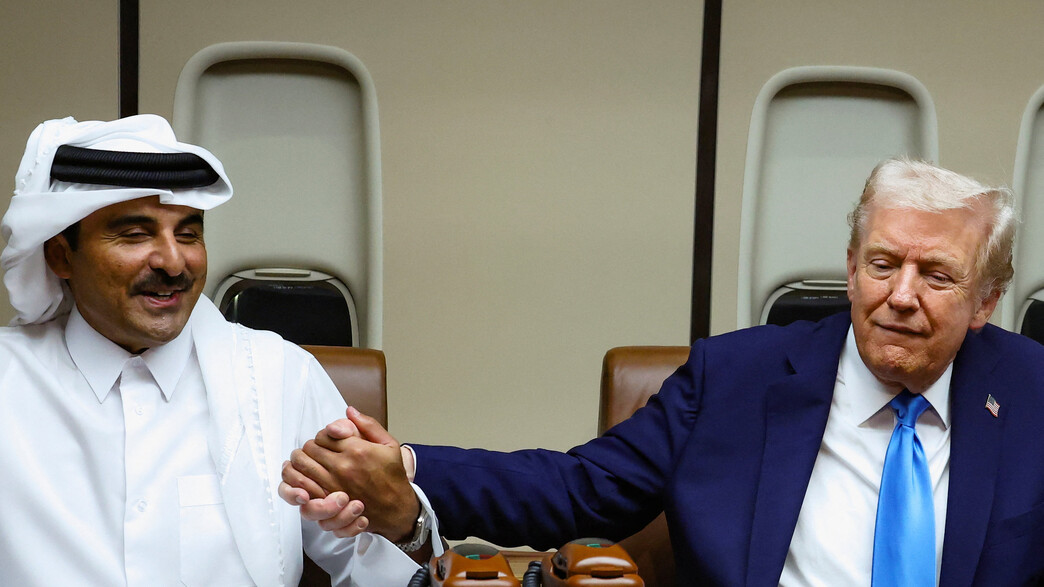 טראמפ עם אמיר קטאר טראמפ עם אמיר קטאר