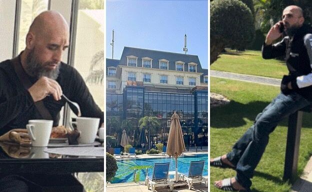 המחבלים בבית המלון במצרים (צילום: מארק לארג' הדיילי מייל, dailymail, Reuters)