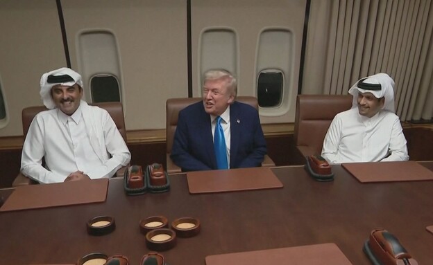 טראמפ עם אמיר קטאר (צילום: לפי סעיף 27 א')