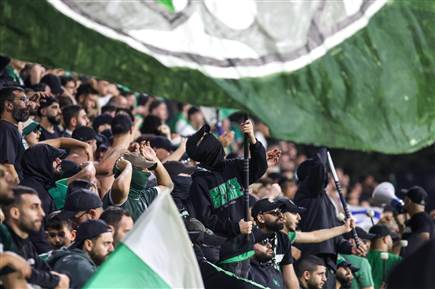 הקהל הירוק יקווה לחזור לחגוג במחזור הבא, מול הפועל ירושלים בסמי עופר (קובי אליהו)