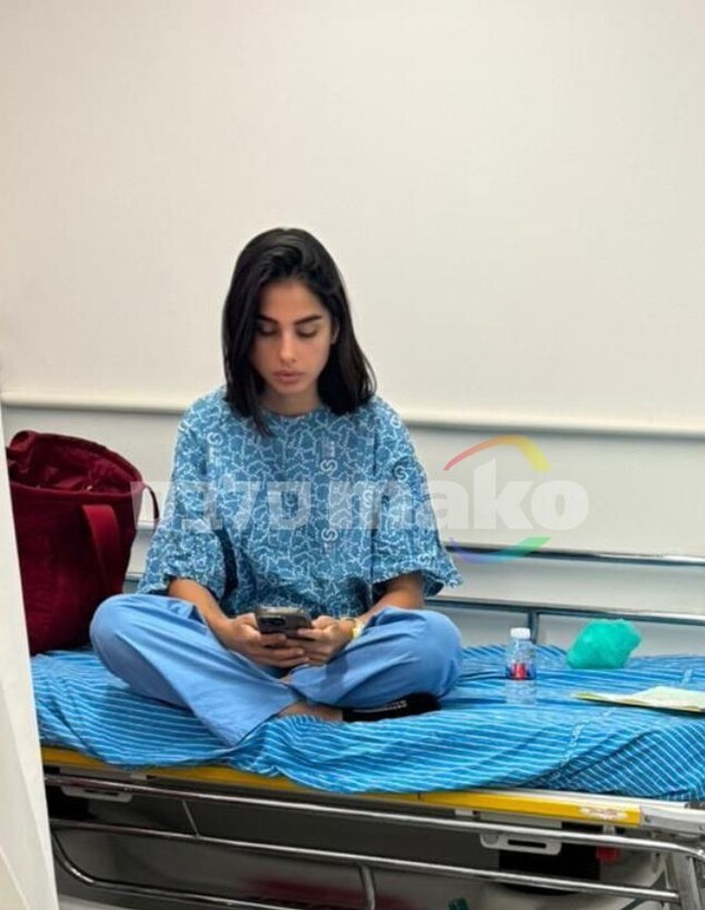 מגי טביבי בבית החולים