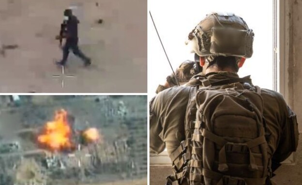 תקיפה ומחבלים שתועדו (צילום: דובר צה"ל)