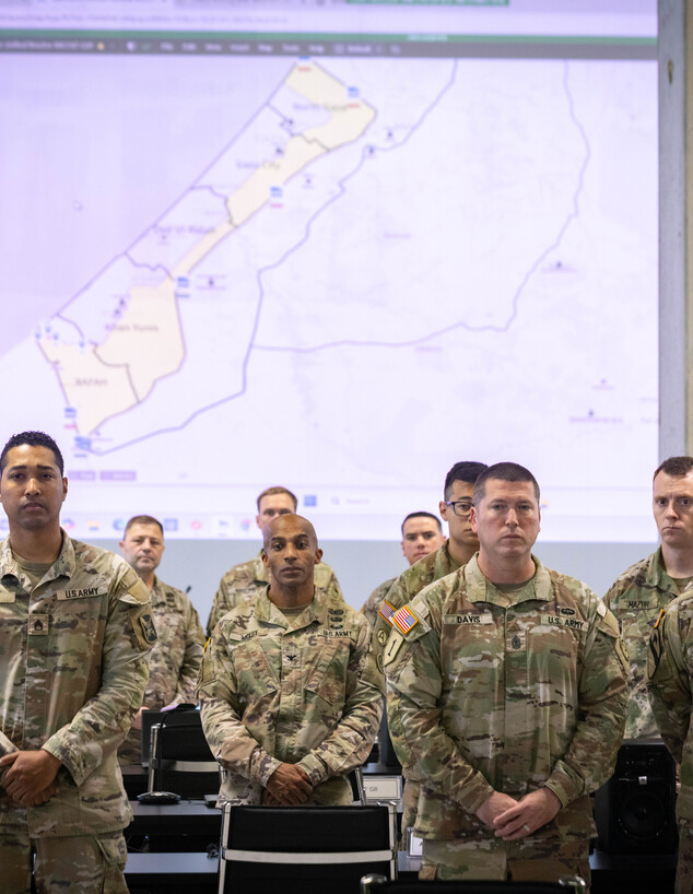 שר החוץ האמריקני מרקו רוביו במפקדה בקריית גת