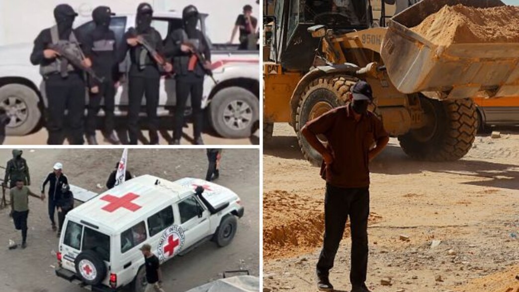 העבודות בעזה, מחבלי יחידת הצל של חמאס, הצלב האדום