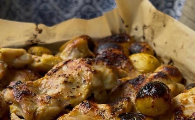  פרגיות ותפוחי אדמה ברוטב חרדל ודבש (צילום: איתי דגן )