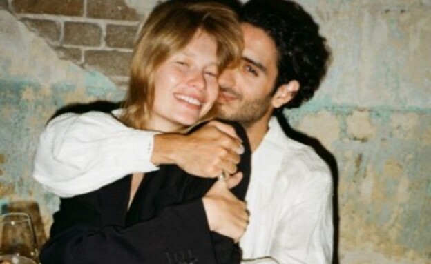 תמיר גרינברג והדוגמנית סופיה מצ'טנר בתמונה זוגית ראשונה (צילום: עמית נעים)