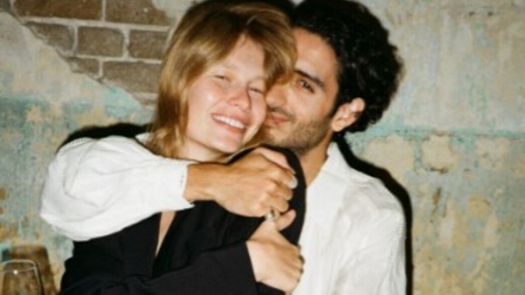 תמיר גרינברג והדוגמנית סופיה מצ'טנר בתמונה זוגית ראשונה