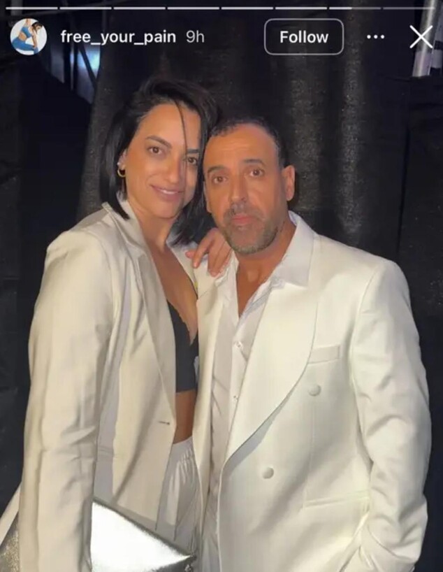 אלי שרעבי ובת הזוג החדשה יערה קריספיל אלי שרעבי ובת הזוג החדשה יערה קריספיל