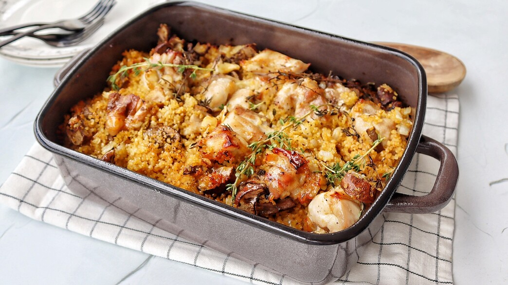 פרגיות ובורגול בתבנית אחת