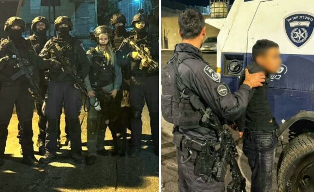 נתפס על חם (צילום: דוברות המשטרה)