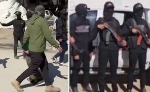 המחבלים ברצועה (צילום: מתוך תיעוד שעלה ברשתות החברתיות, שימוש לפי סעיף 27א' לחוק זכויות יוצרים)