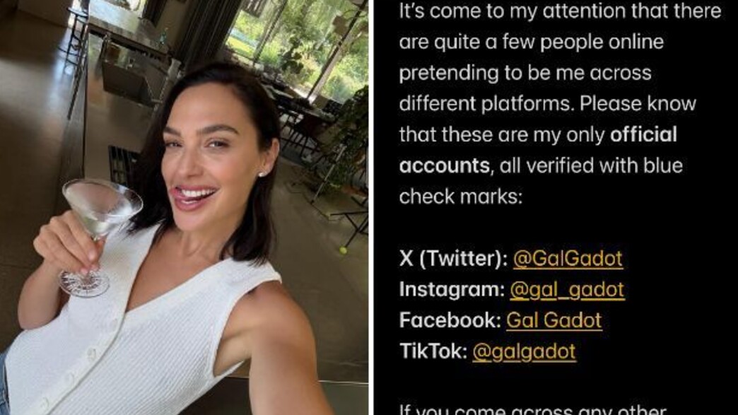 האזהרה של גל גדות כי מתחזים אליה