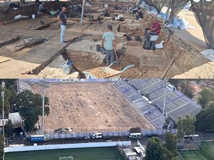 מגרש כדורגל או אתר עתיקות? כך וינטר נראה (צילום: עמוד הפייסבוק של (צילום: ספורט 5)