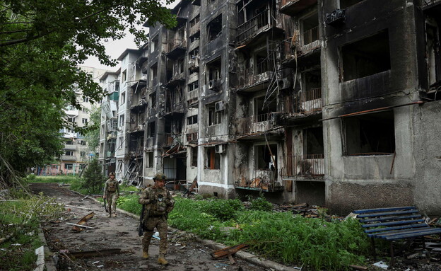 לחימה קשה בעיר פוקרובסק במחוז דונייצק באוקראינה