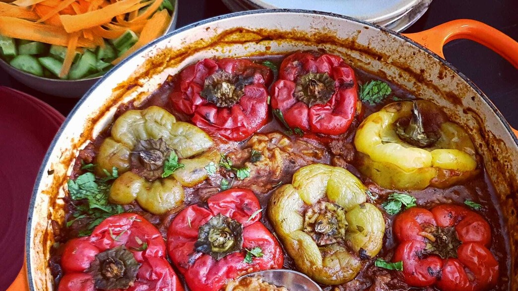 פלפלים ממולאים של דודה חנה פלפלים ממולאים של דודה חנה