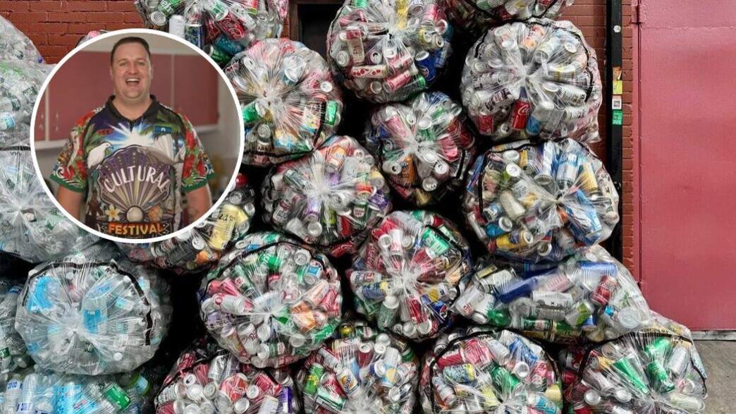 שקיות של פחיות למיחזור, מחזור שקיות של פחיות למיחזור, מחזור