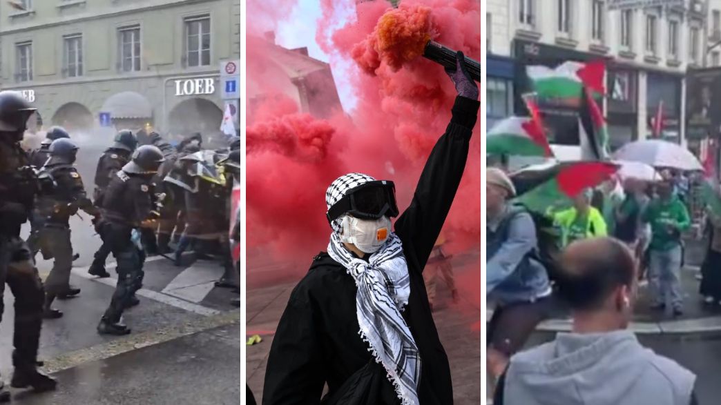 הפגנות פרו-פלסטיניות ברן שווייץ