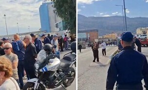 תקפו את נוסעי מנו (צילום: צילום מסך)