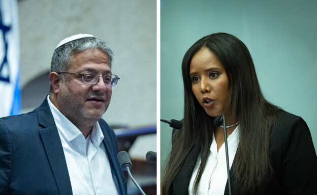 פנינה תמנו שטה, איתמר בן גביר (צילום: יונתן זינדל, חיים גולדברג, פלאש 90)