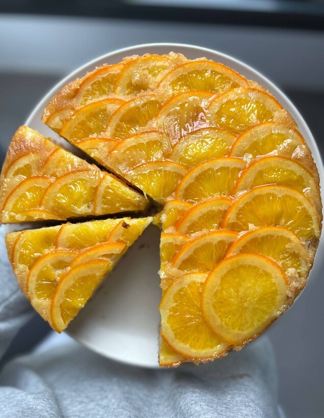 עוגת תפוז הפוכה