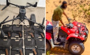 ציד החוליות בגבול (צילום: דוברות המשטרה | דובר צה"ל )