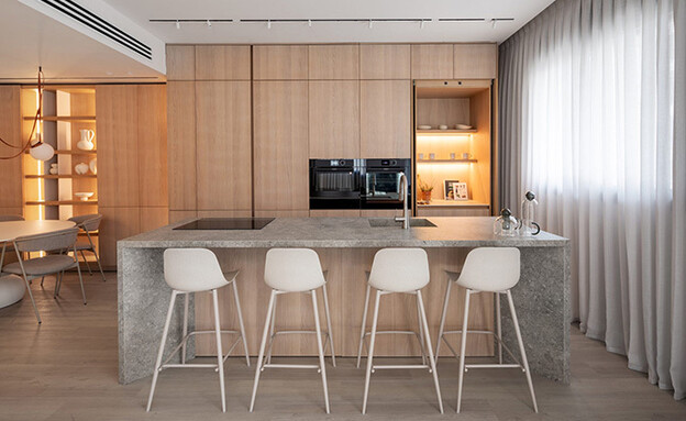 טרנדים במטבחים מפלים וקווים מעוגלים FT סטודיו טרנדים במטבחים מפלים וקווים מעוגלים FT סטודיו