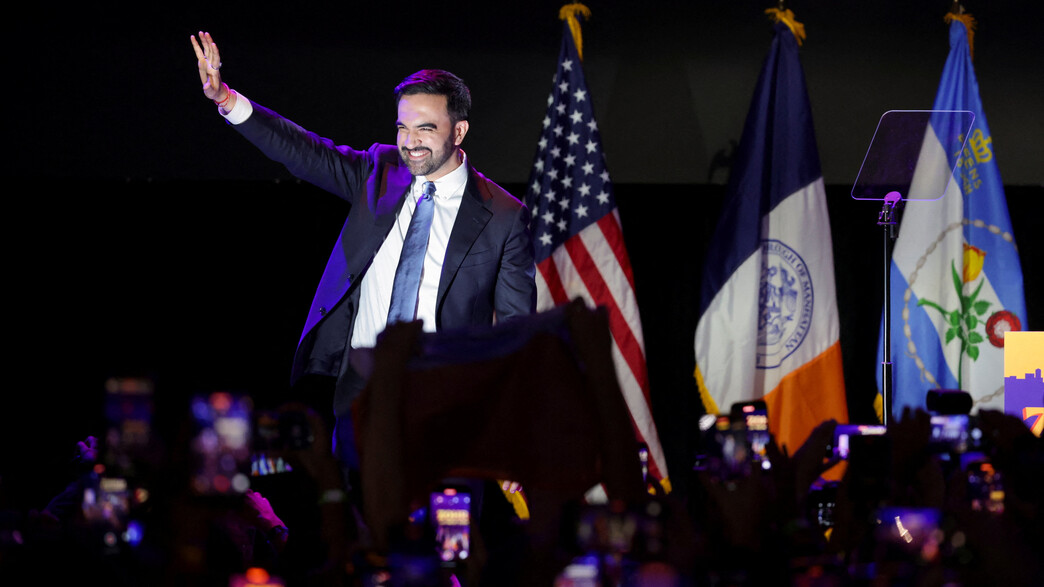 זוהראן ממדאני לאחר הניצחון בבחירות בניו יורק