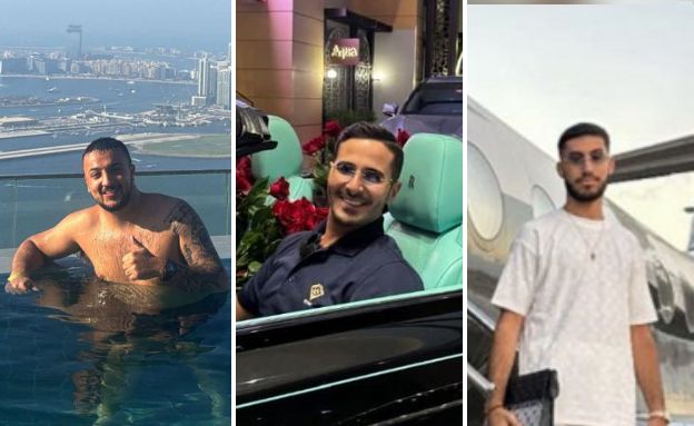 מימין: יקיר עזרא, סיימון לבייב ויעקב משומר