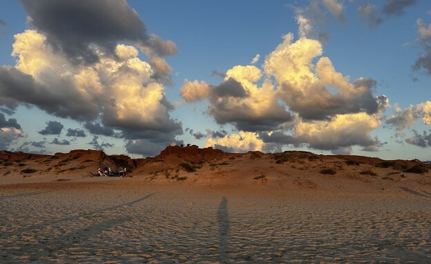 שקיעה דיונות מכמורת חוף
