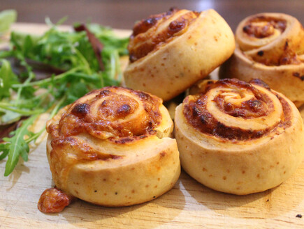 שבלולי פיצה (צילום: אסתי רותם, mako אוכל)