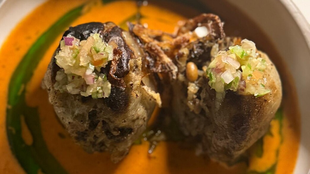 מלפוף. בצל ממולא. רוז'