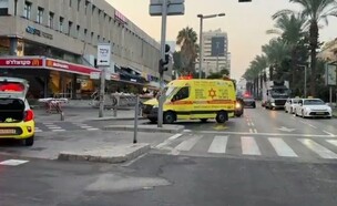 הזירה באבן גבירול (צילום: מד"א )