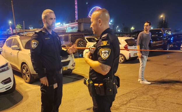 הירי בתל אביב (צילום: דוברות המשטרה)