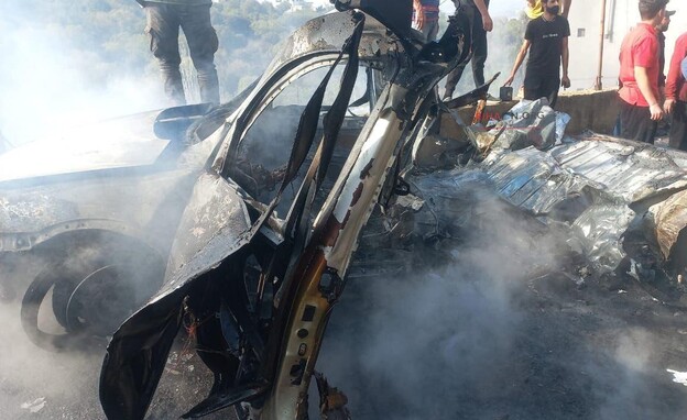 הרכב שהותקף בלבנון