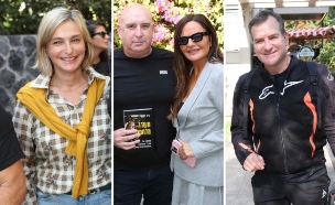 אופירה אסייג, דני קושמרו, דנה ויס באירוע השקת הספר של ניר דבורי (צילום: אור גפן, יח"צ)