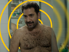 אביהו פנחסוב, "מקום שמח" (צילום: כאן 11; עיצוב: סטודיו Keshet Digital)