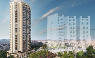 מגדלי אדומים של קבוצת בן דוד במעלה אדומים (צילום: 3DVISION, יחסי ציבור)