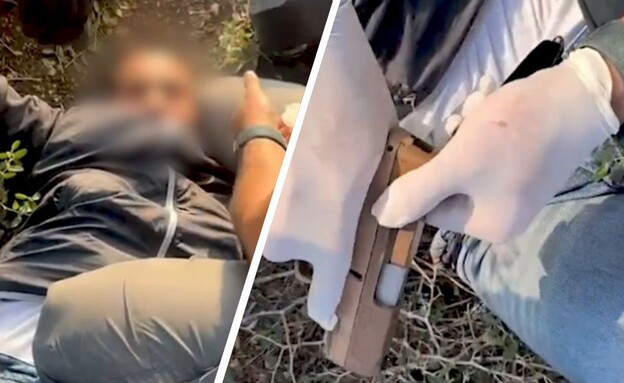 תיעוד המעצר (צילום: דוברות המשטרה)