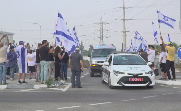 מסע הלוויה של הדר גולדין ז"ל 