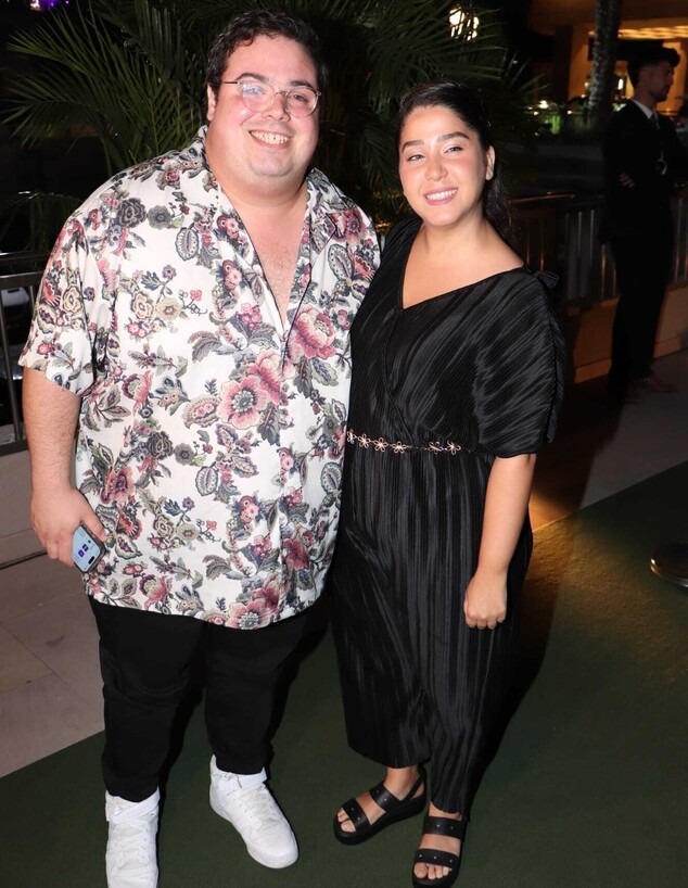 אוראל צברי ואשתו סיוון בחתונה של נועה קירל ודניאל פרץ