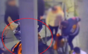 תיעוד התקיפה (צילום: דוברות המשטרה)