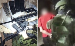 עצורים והחרמות בפעילות (צילום: דובר צה"ל)