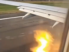 ציפור פגעה במטוס אל-על בזמן ההמראה, אש פרצה מהכנף