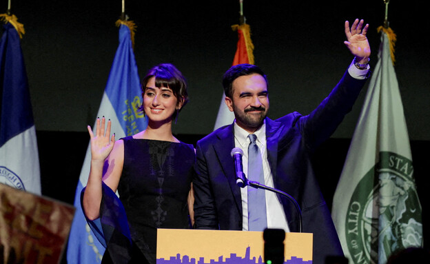 זוהראן ממדאני בנאום הניצחון שלו (צילום: רויטרס) זוהראן ממדאני בנאום הניצחון שלו (צילום: רויטרס)