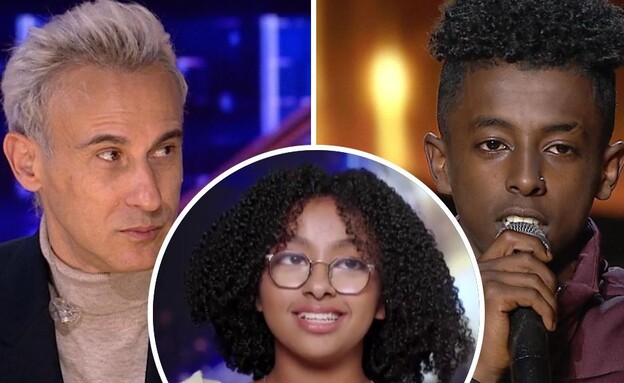 אופק אדנק, אסף אמדורסקי, תאיר אדנק (צילום: הכוכב הבא לאירוויזיון, קשת 12)